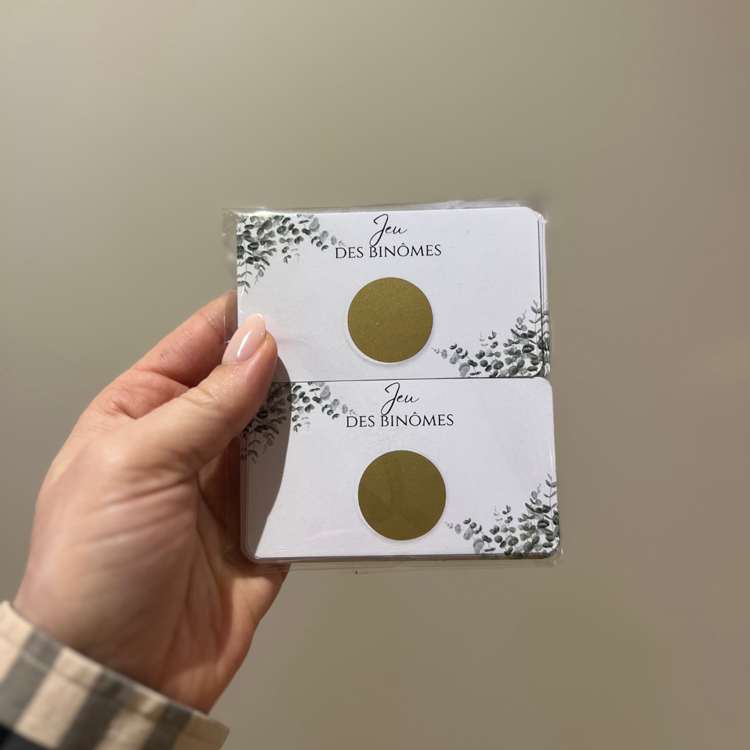 Jeu des binômes euca x50 cartes