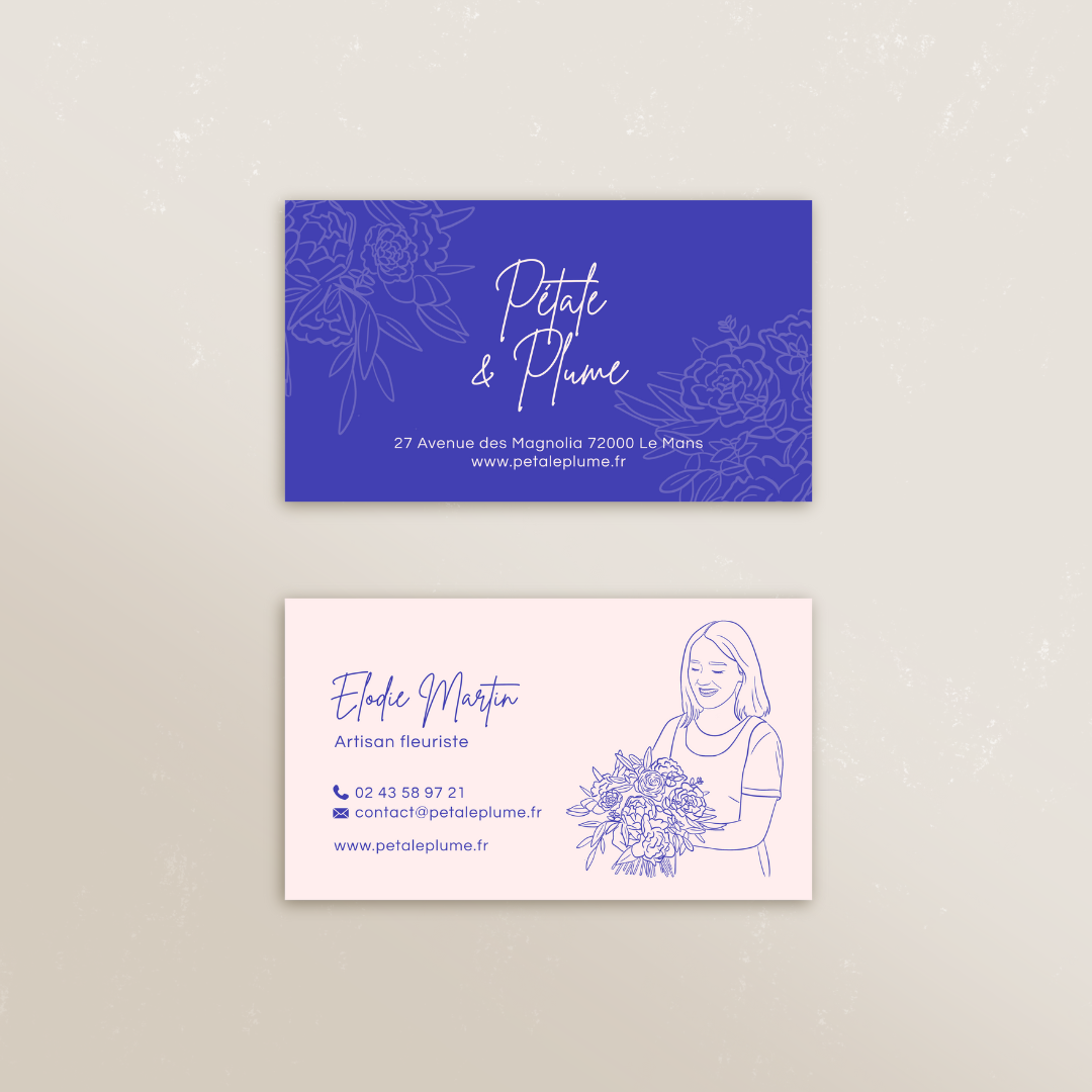 Cartes de visite rectangles