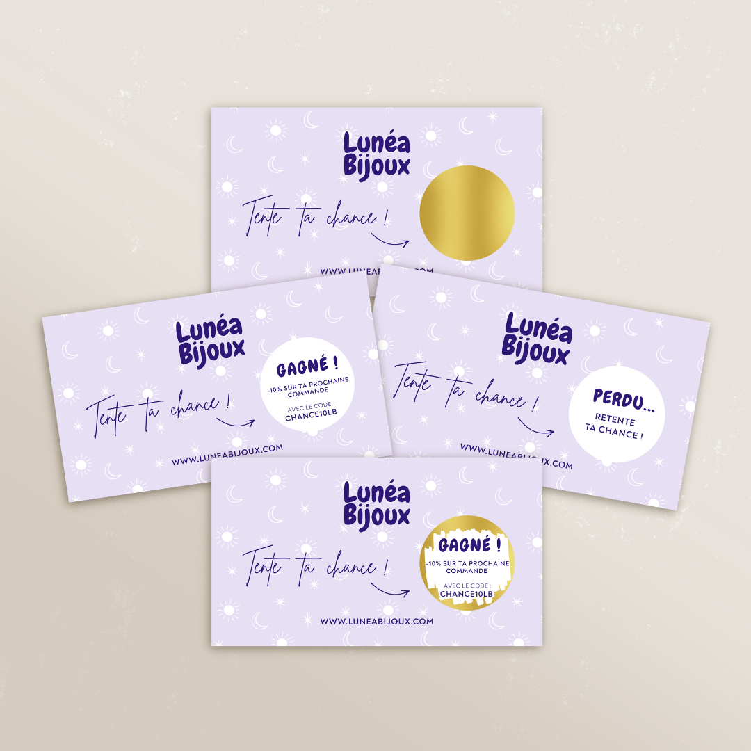 Jeu à gratter personnalisé pour les pros (Lot de 10)