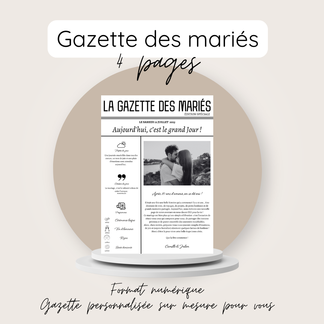 Gazette 4 pages format numérique