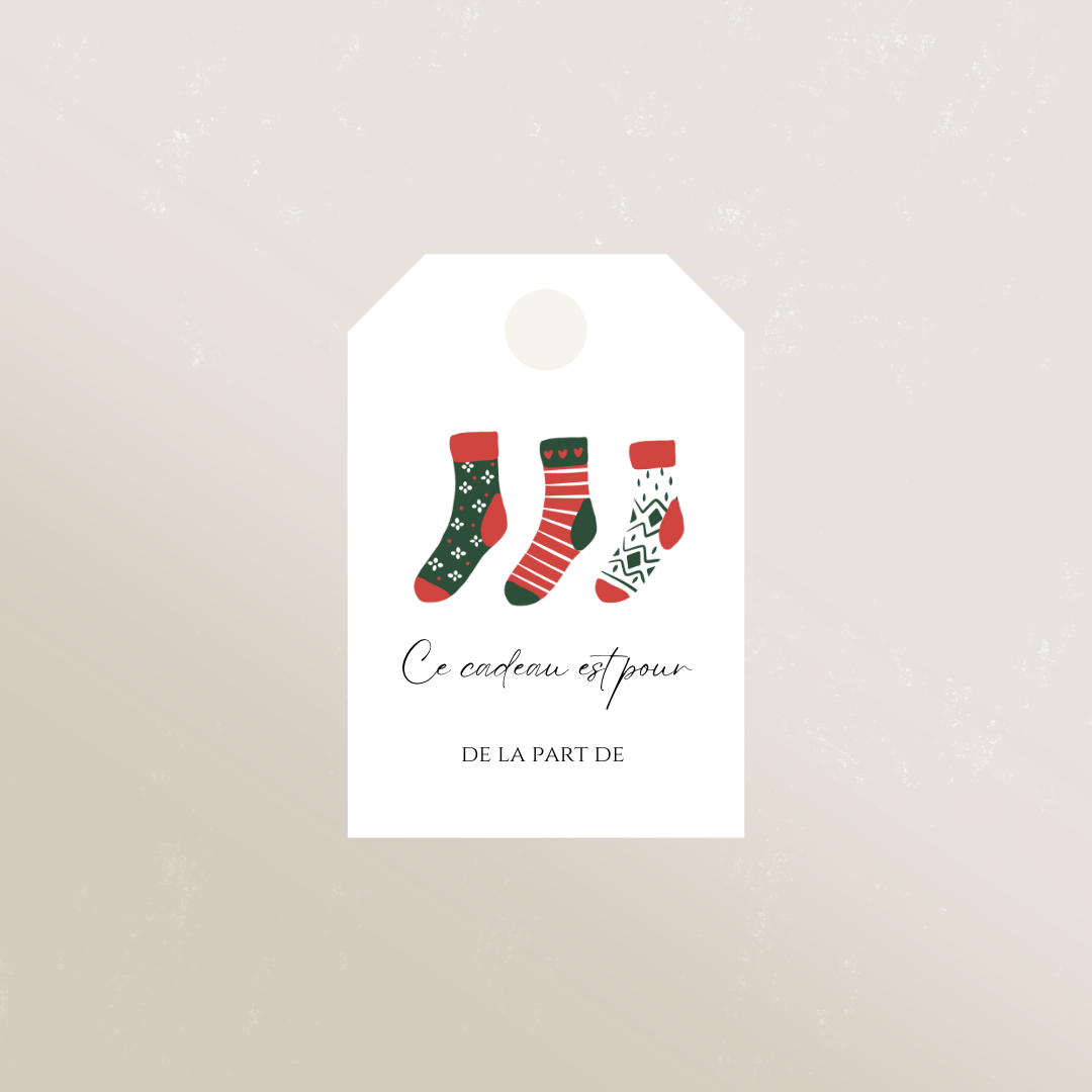 Étiquettes cadeaux de Noël