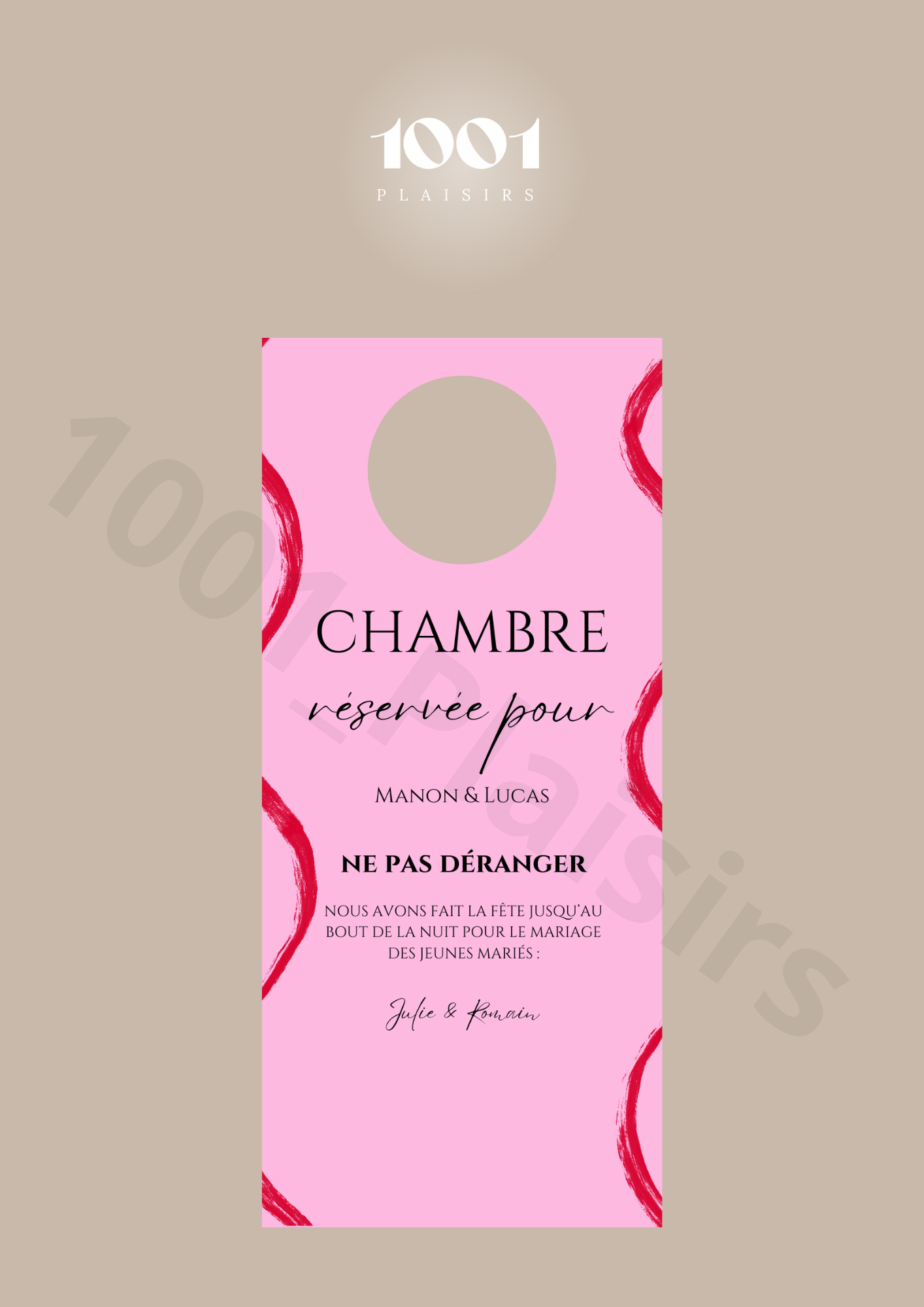 Cintre de porte invités