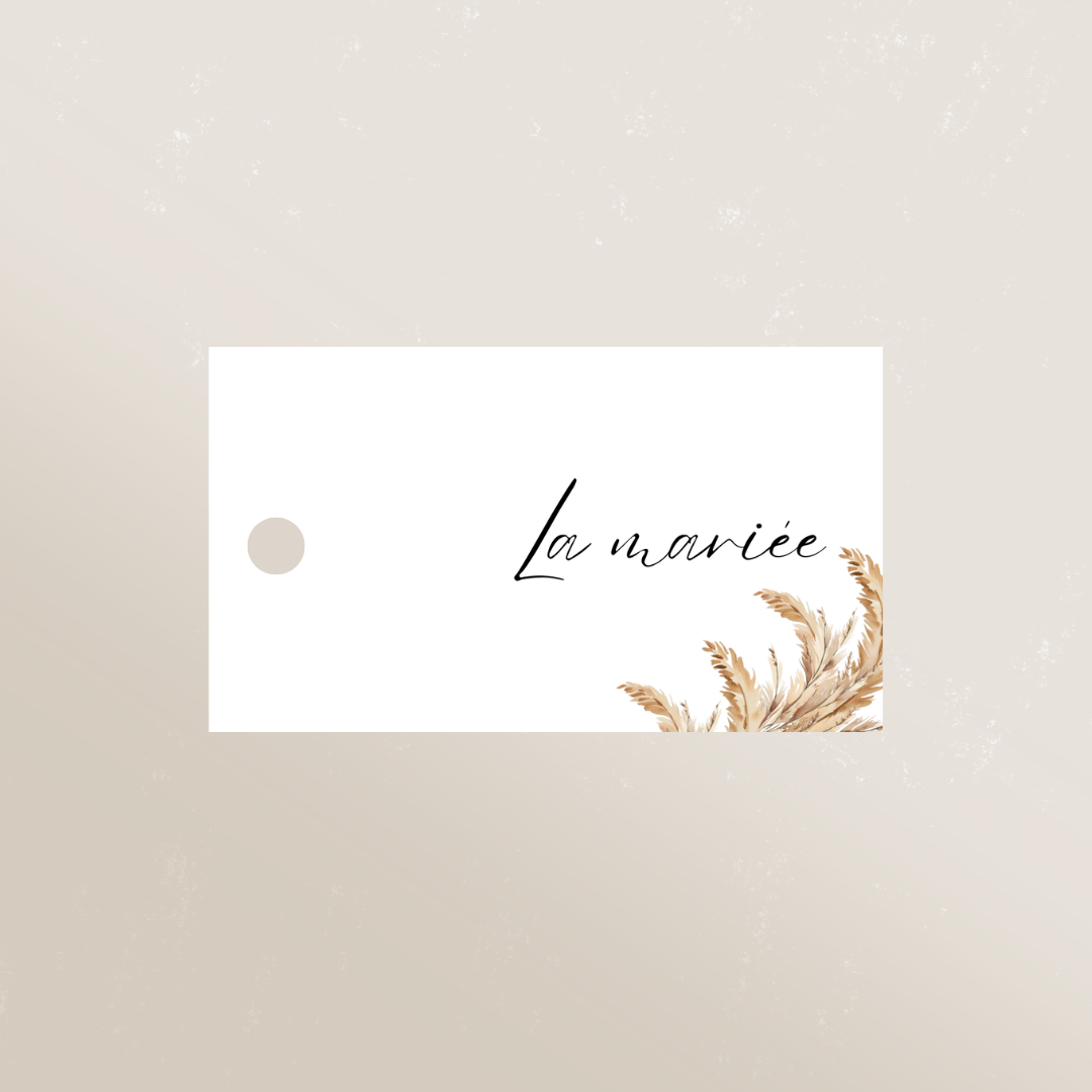 Marque-place perforé