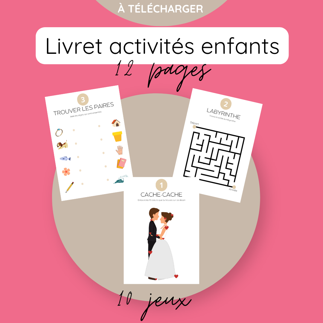 Livret activités enfants thème fleuri