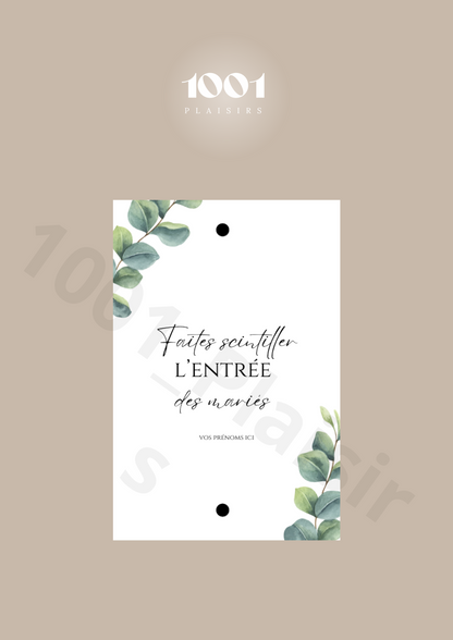 Étiquettes cierges magiques (Lot de 20)