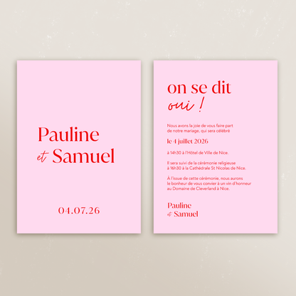 Faire-part Éternité