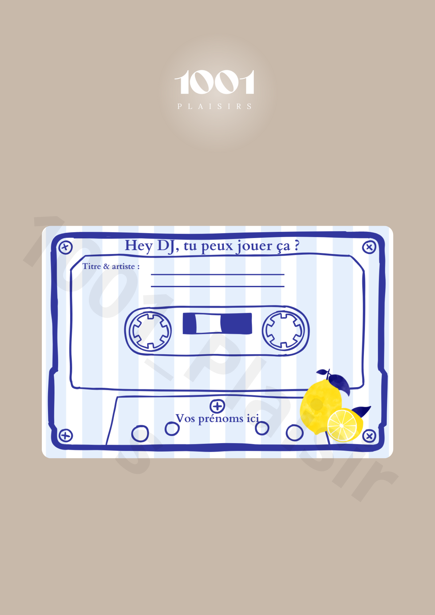 Cartes DJ, song request (Lot de 10)