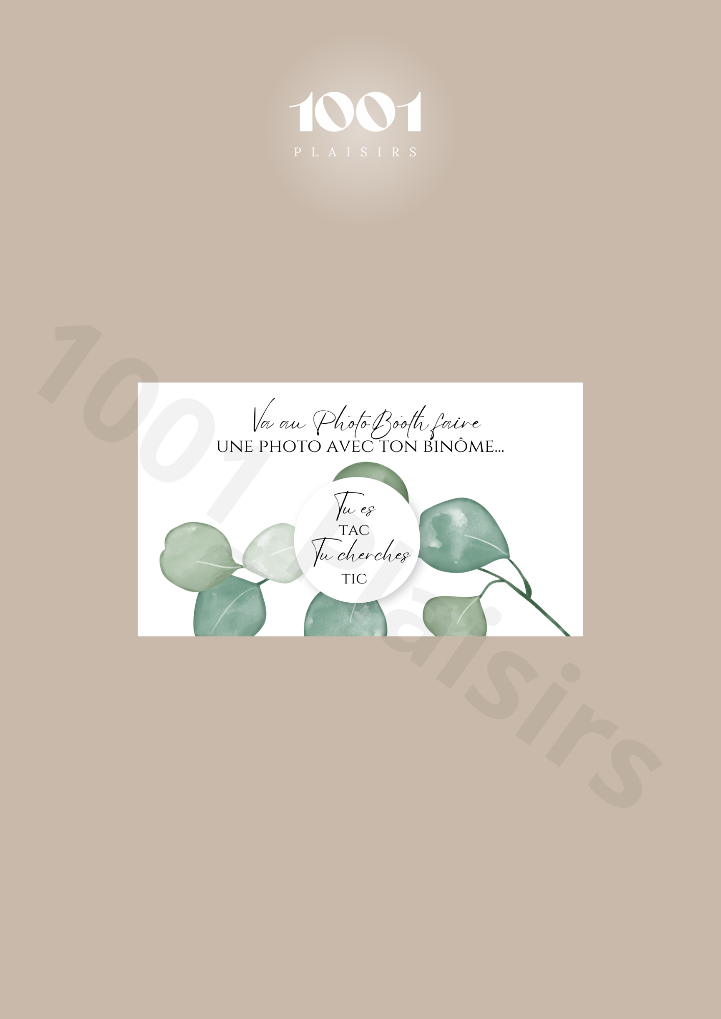 Jeu des binômes PhotoBooth (Lot de 10)