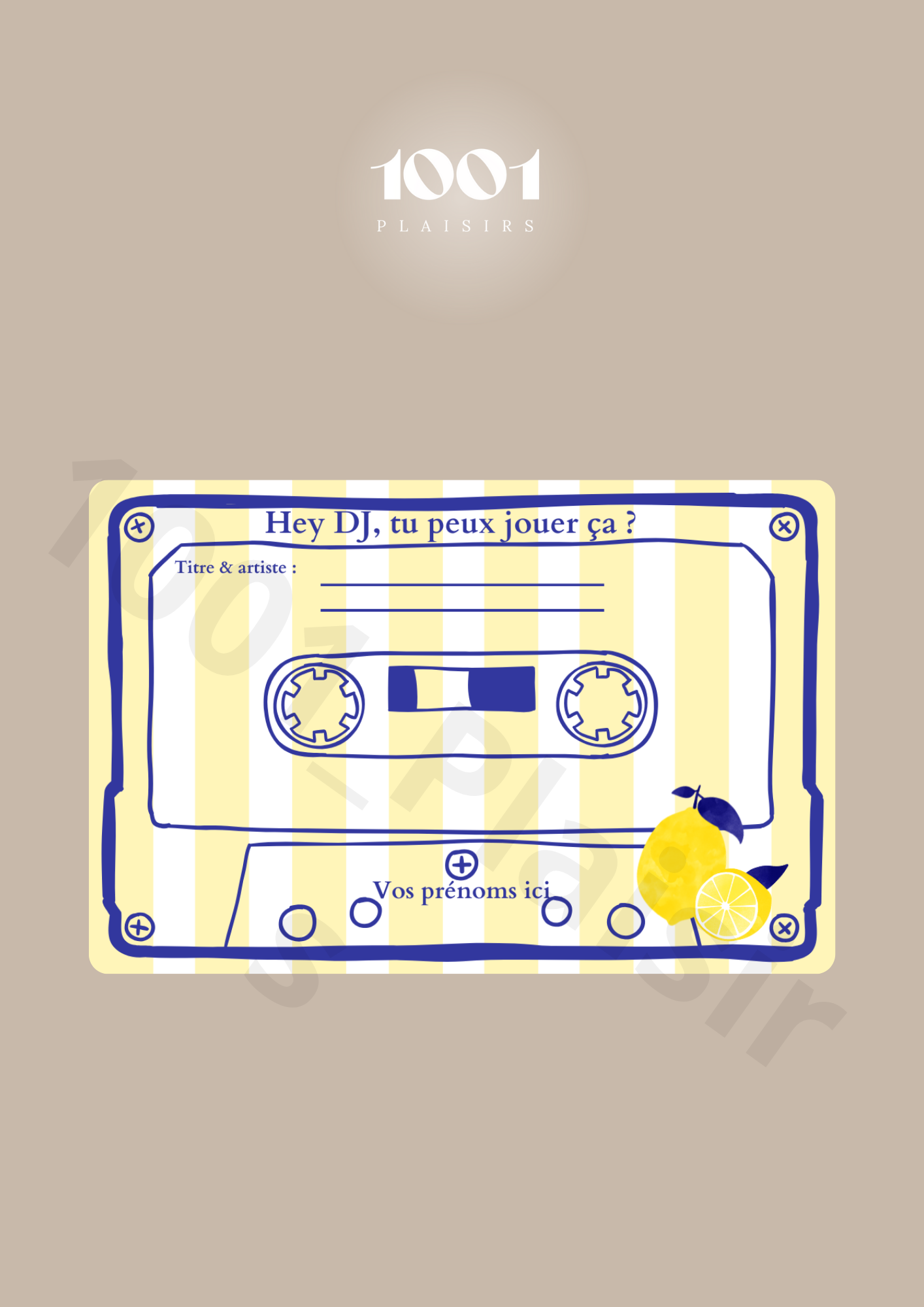 Cartes DJ, song request (Lot de 10)