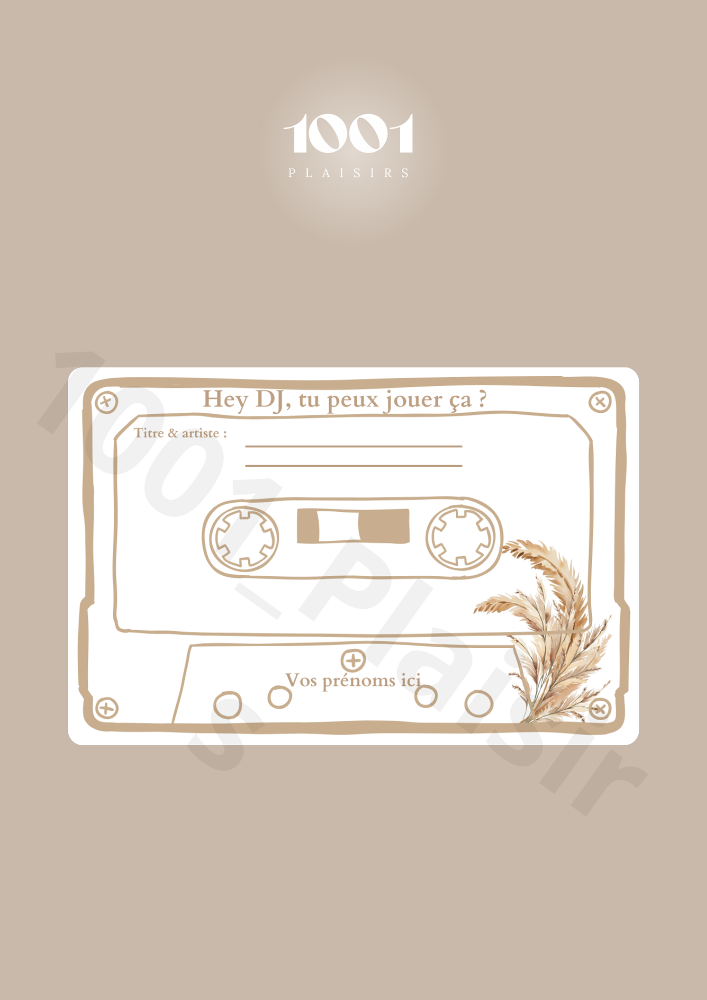 Cartes DJ, song request (Lot de 10)