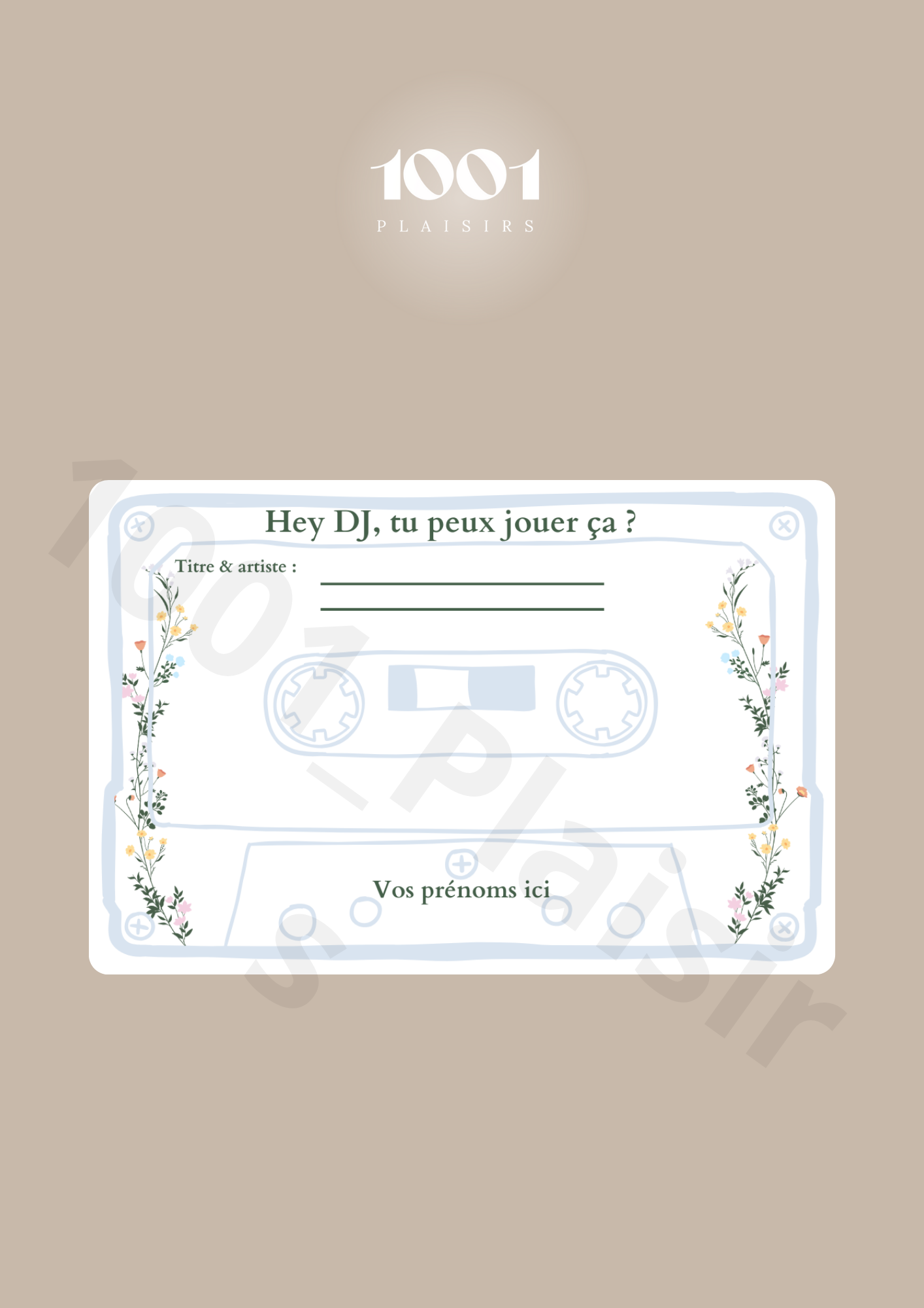 Cartes DJ, song request (Lot de 10)