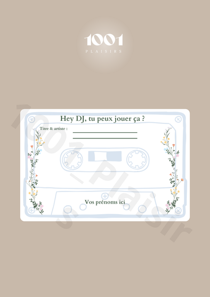 Cartes DJ, song request (Lot de 10)
