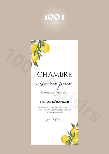 Cintre de porte invités