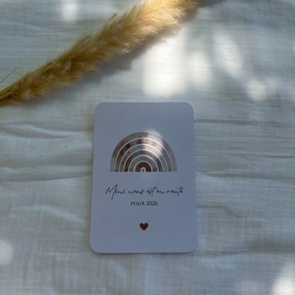 Carte annonce grossesse - bébé 2026