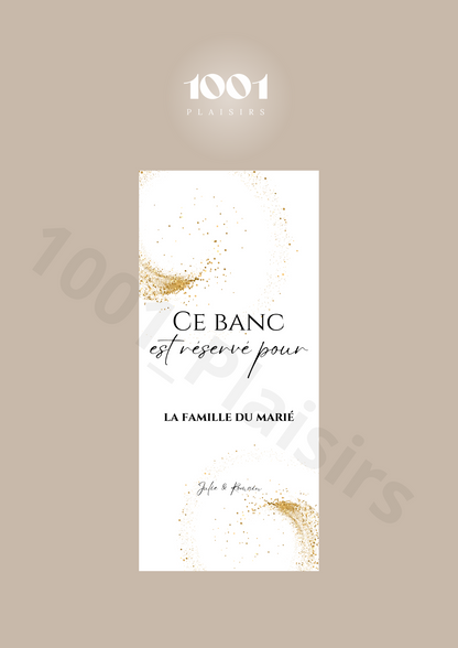 Étiquette réservation de places