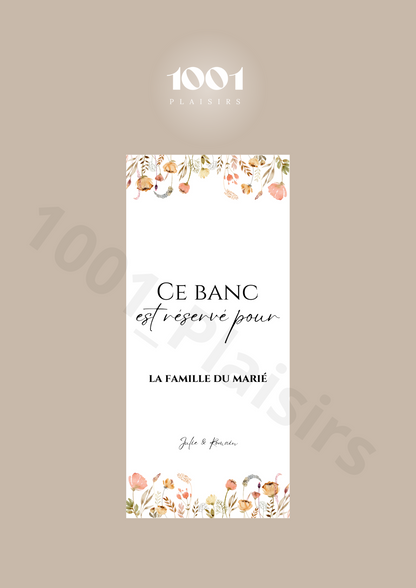 Étiquette réservation de places