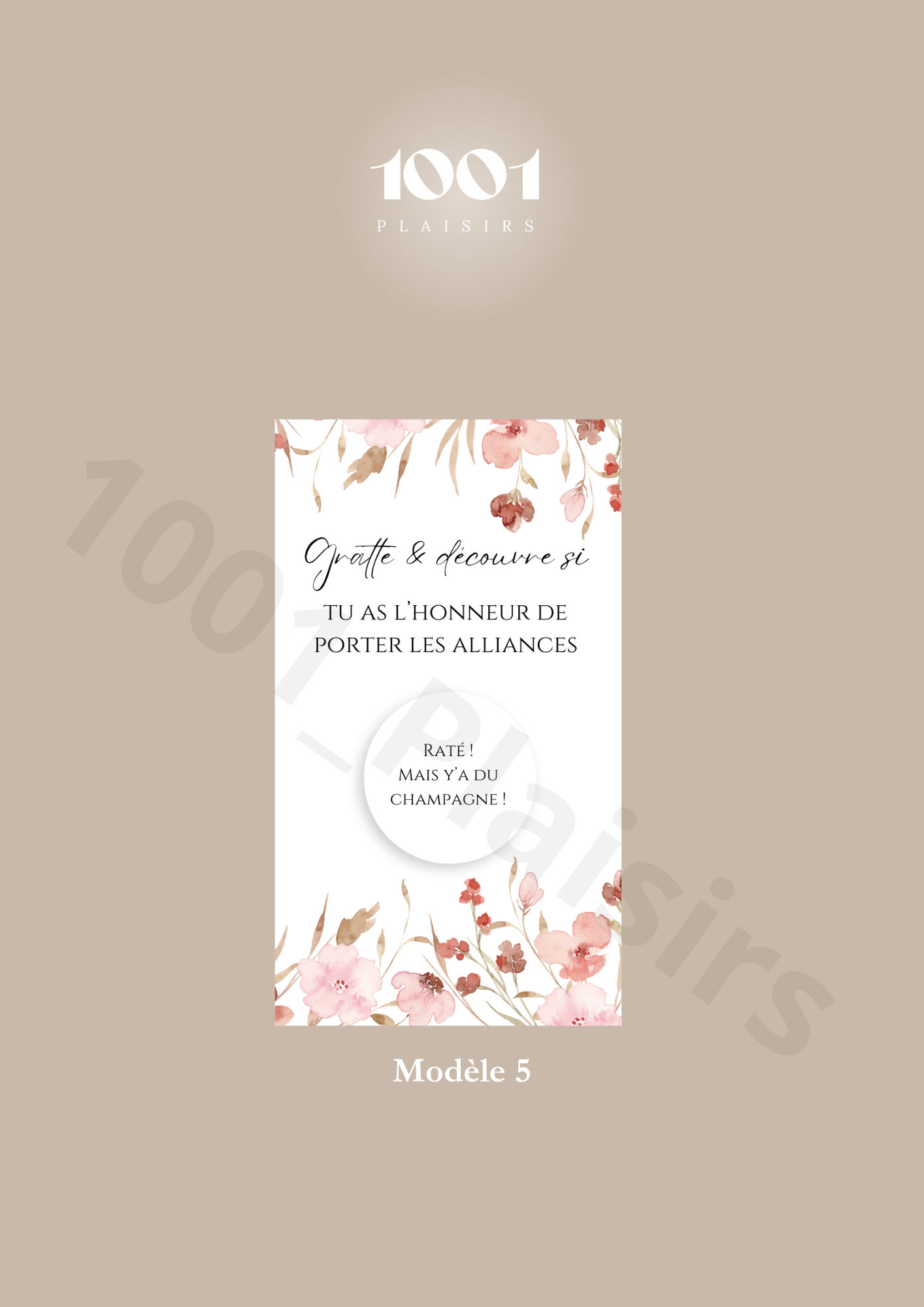 Cartes à gratter “Qui portera les alliances ?”