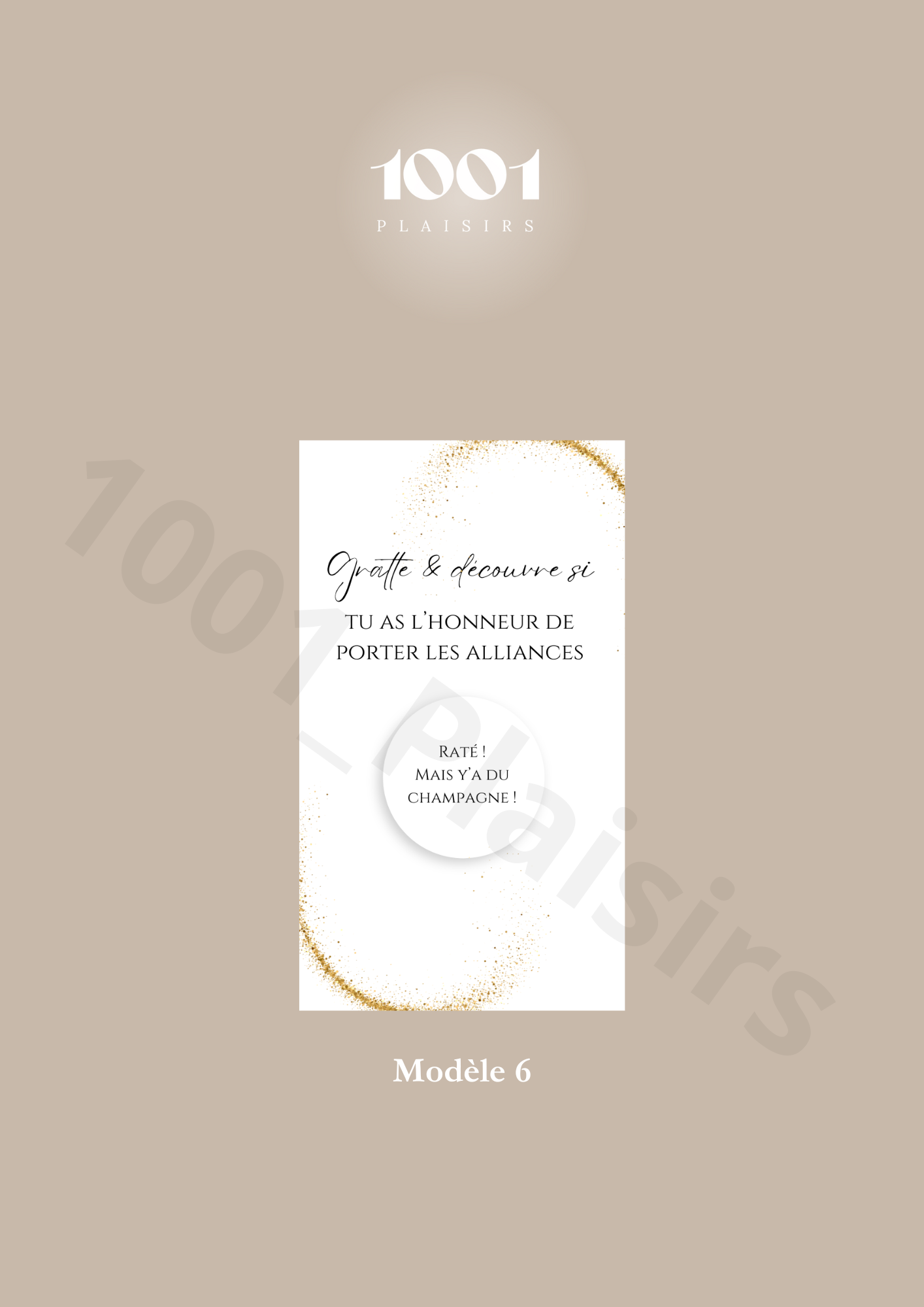 Cartes à gratter “Qui portera les alliances ?”