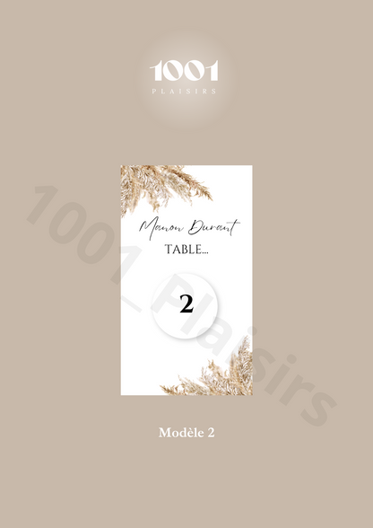 Carte à gratter - "Plan de table"