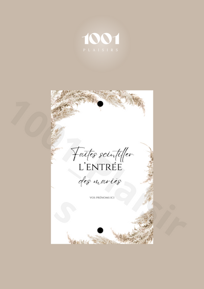 Étiquettes cierges magiques (Lot de 20)