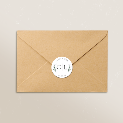 Étiquette logo enveloppe
