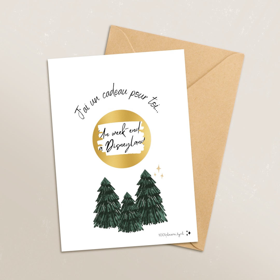 Carte cadeau à gratter