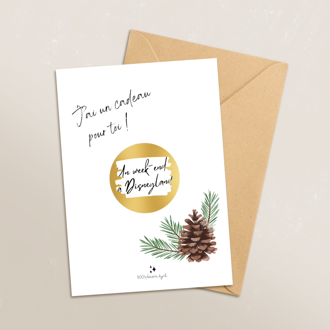 Carte cadeau à gratter