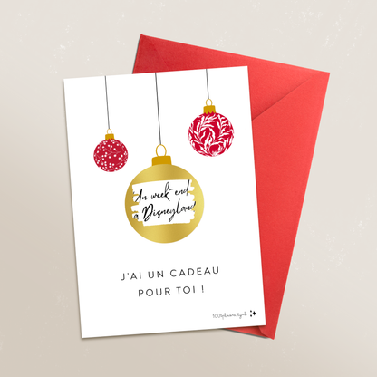 Carte cadeau à gratter