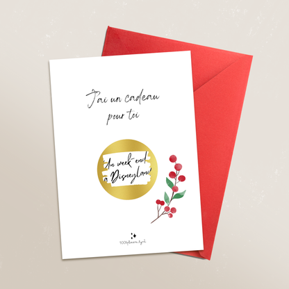 Carte cadeau à gratter