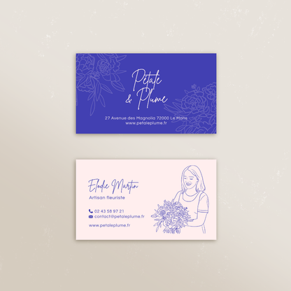 Cartes de visite rectangles