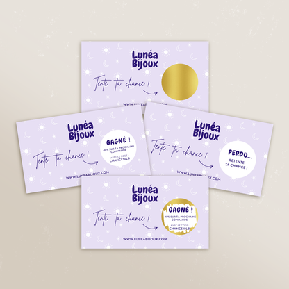 Jeu à gratter personnalisé pour les pros (Lot de 10)