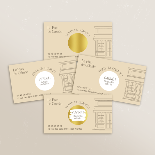 Jeu à gratter personnalisé pour les pros (Lot de 10)