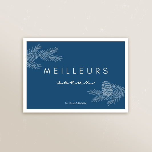 Cartes de vœux professionnelles personnalisées