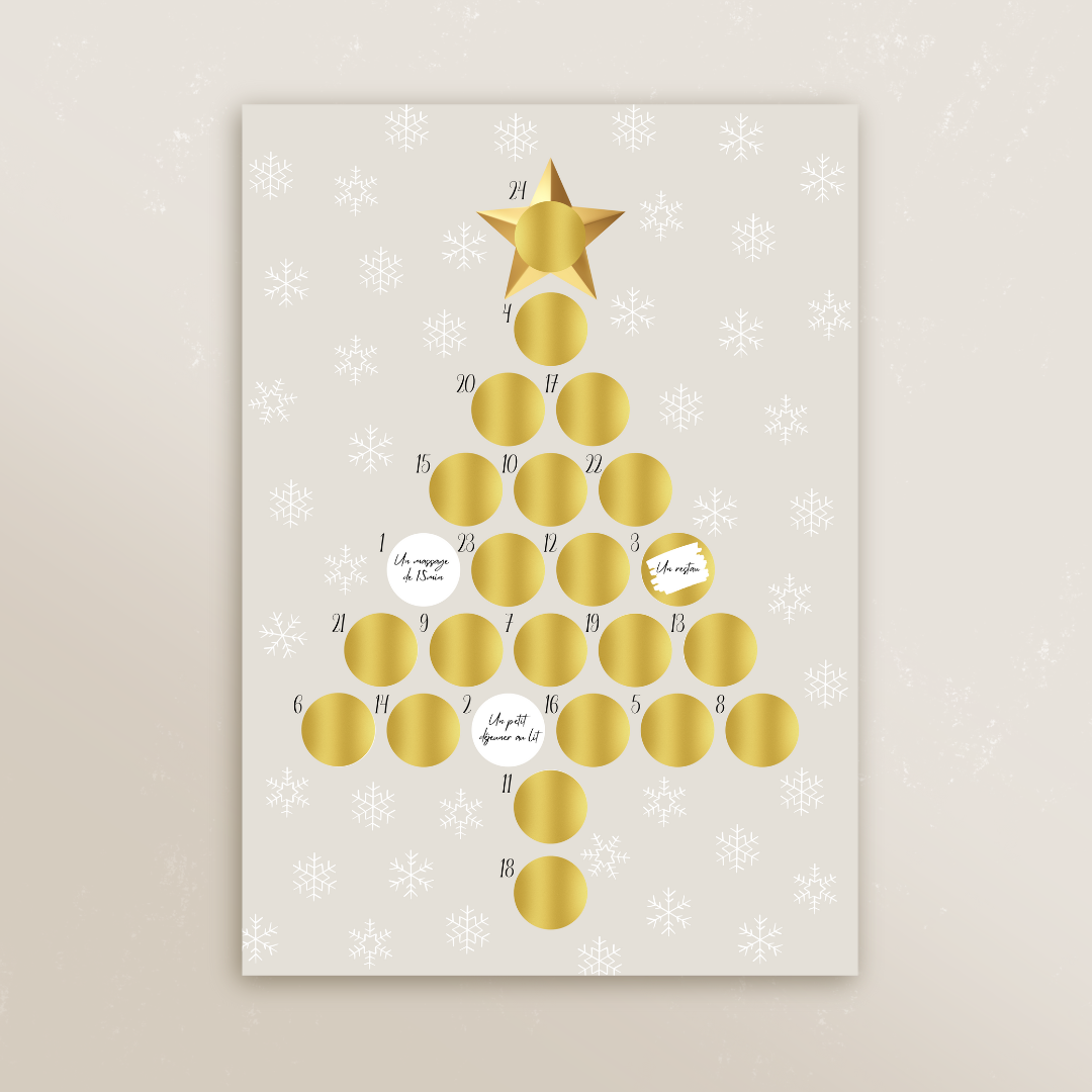 Calendrier de l’Avent à gratter
