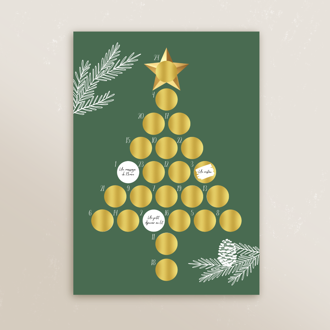 Calendrier de l’Avent à gratter