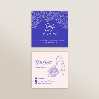 Cartes de visite carrées