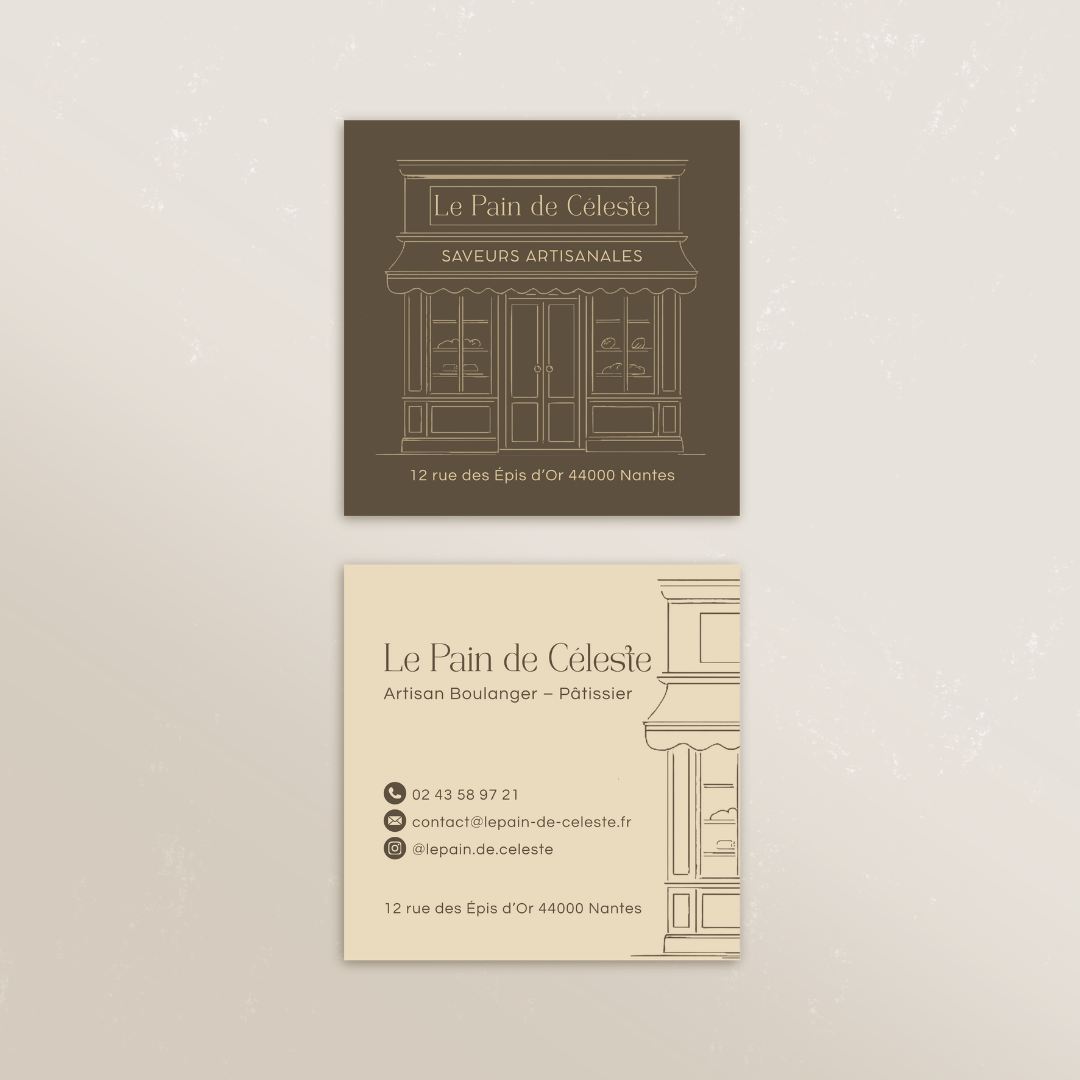 Cartes de visite carrées