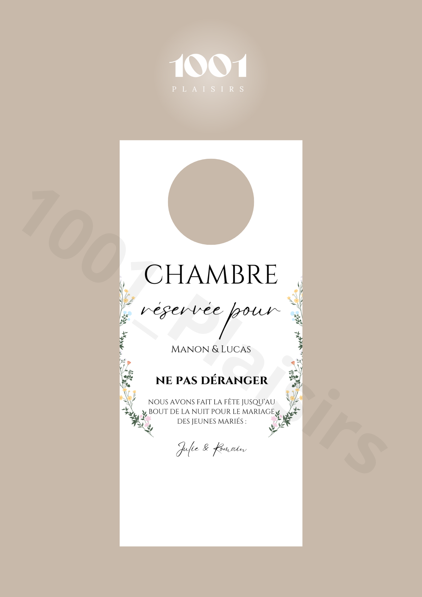 Cintre de porte invités