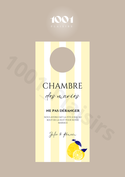 Cintre de porte mariés