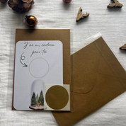 Carte cadeau à gratter - enveloppe kraft