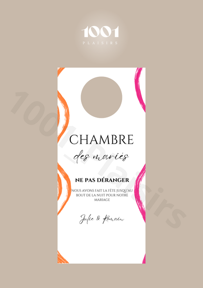 Cintre de porte mariés