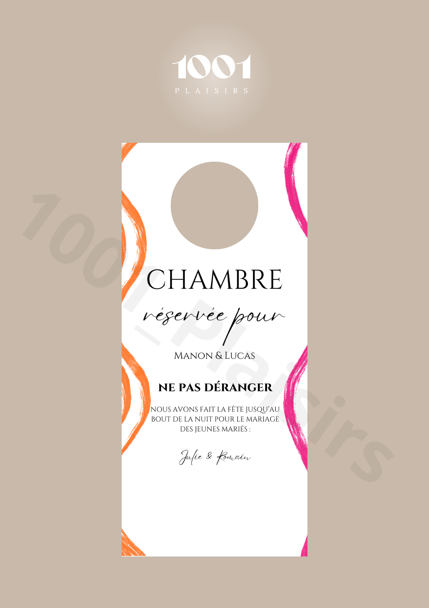 Cintre de porte invités