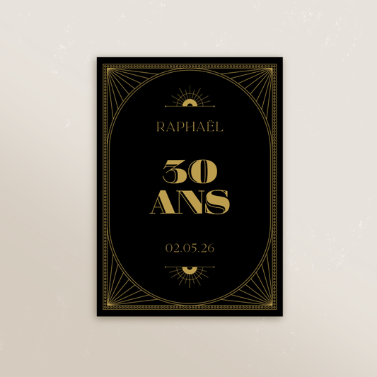 Faire-part Nuit Dorée