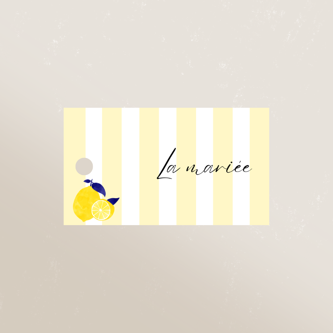 Marque-place perforé