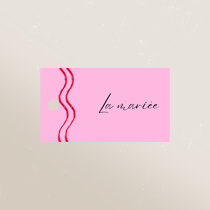 Marque-place perforé