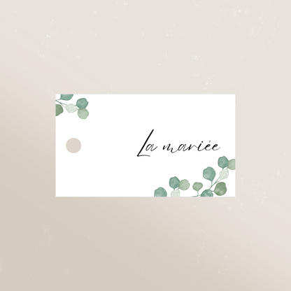 Marque-place perforé