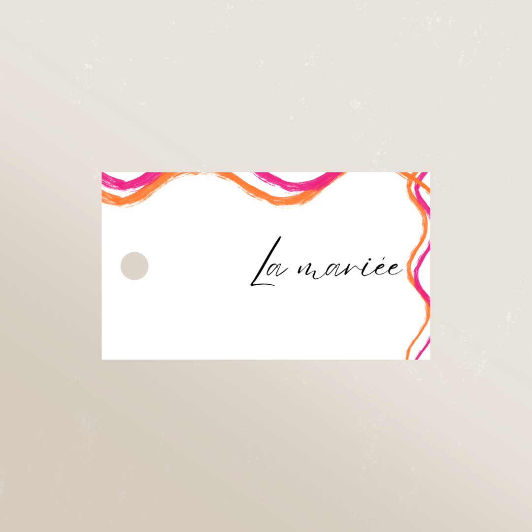 Marque-place perforé