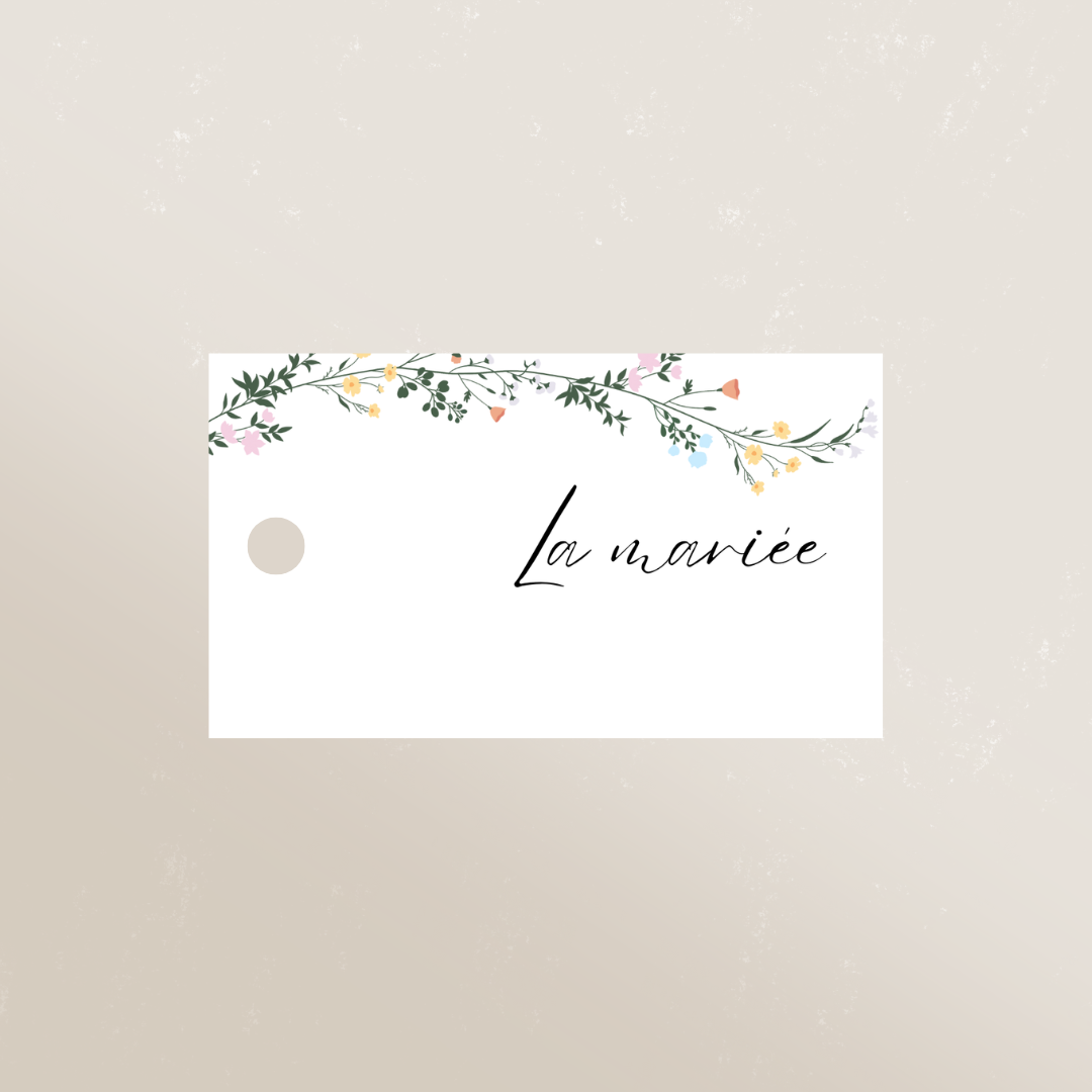 Marque-place perforé