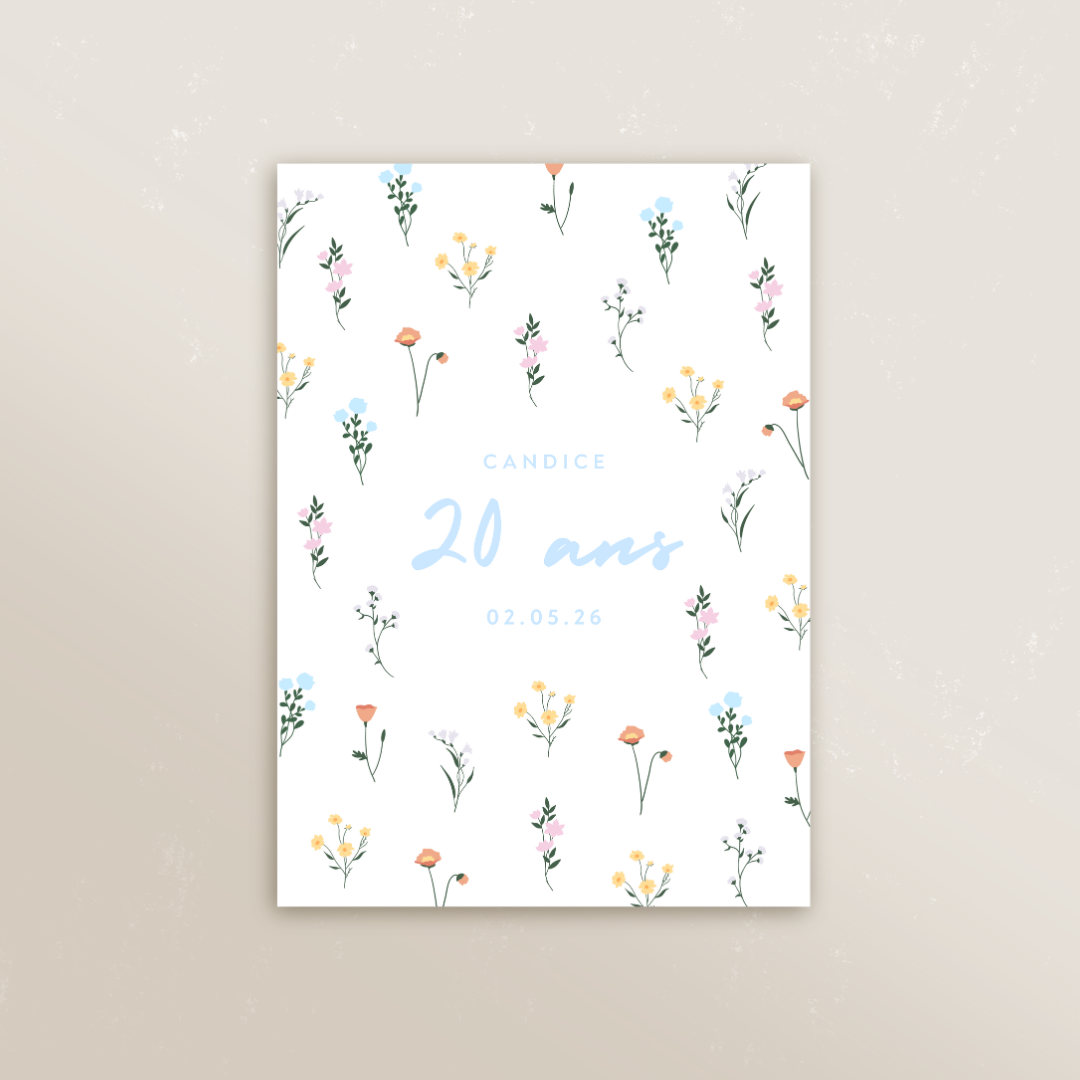 Faire-part Bloom Party