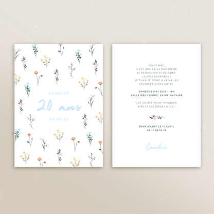 Faire-part Bloom Party